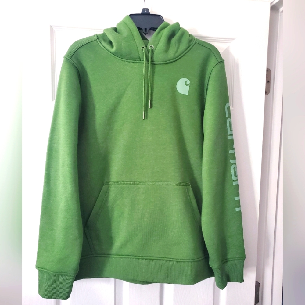 Carhartt Women's Relaxed Fit Hoodie, Size XL, Green